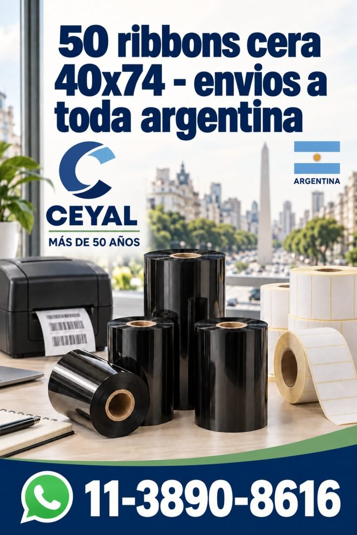 50 ribbons cera 40x74 - envios a toda argentina