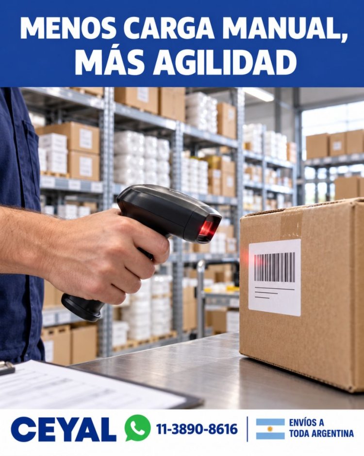 Menos carga manual, más agilidad con lectores de códigos
