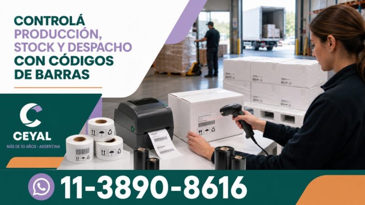 Controlá producción, stock y despacho con códigos de barras