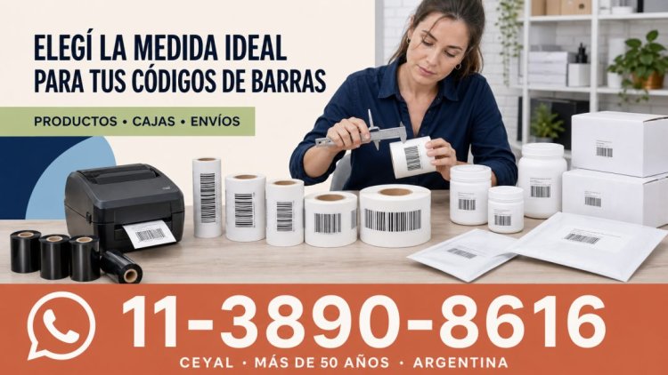 Elegí la medida ideal para tus códigos de barras