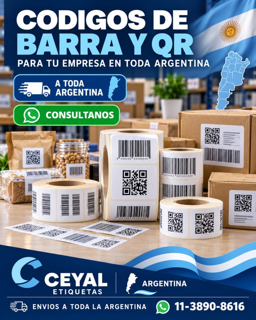 Códigos de barra y QR para empresas de todo el país