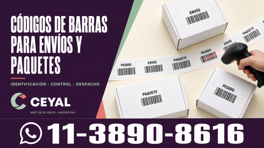 Códigos de barras para envíos y paquetes