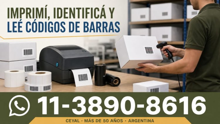 Imprimí, identificá y leé códigos de barras