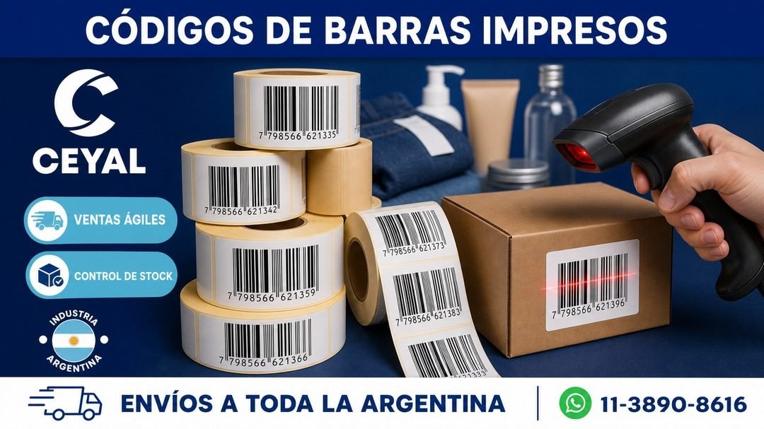 Códigos de barras impresos: agilidad para ventas, inventarios y logística