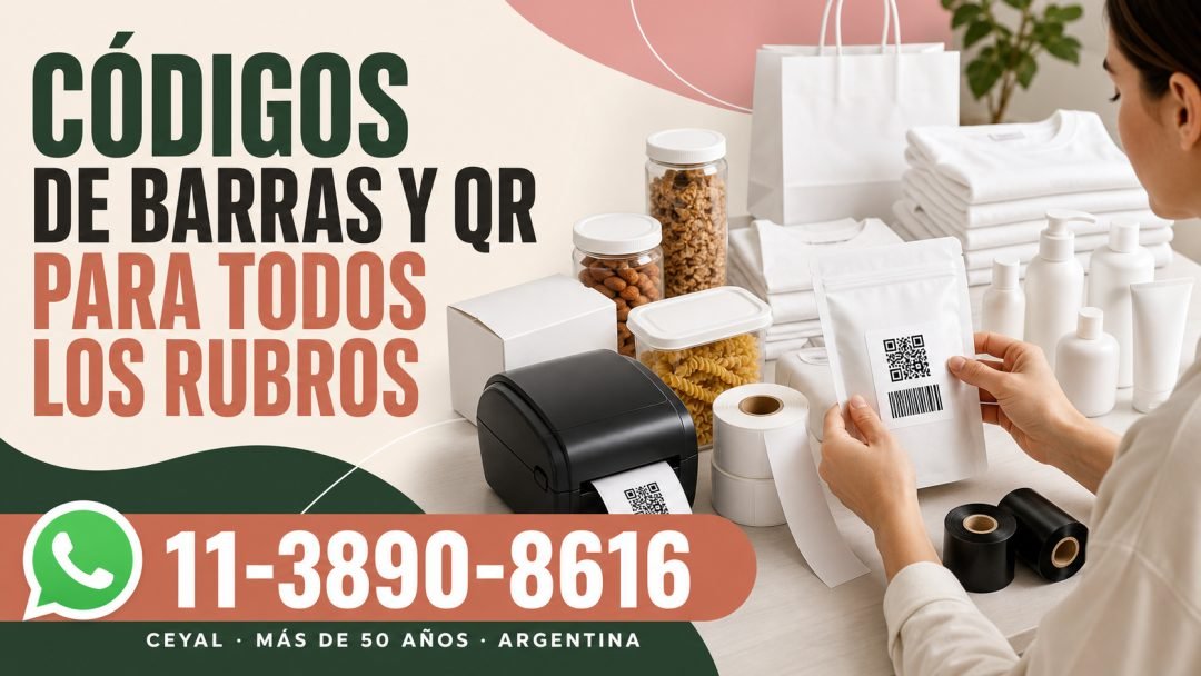 Códigos de barras y QR para todos los rubros
