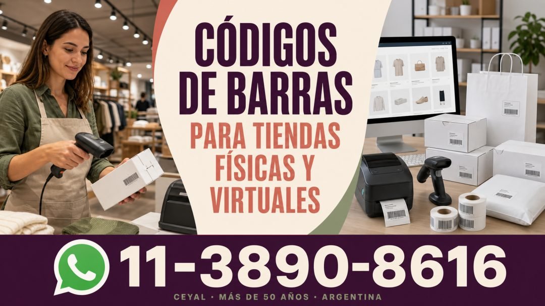 Códigos de barras para tiendas físicas y virtuales