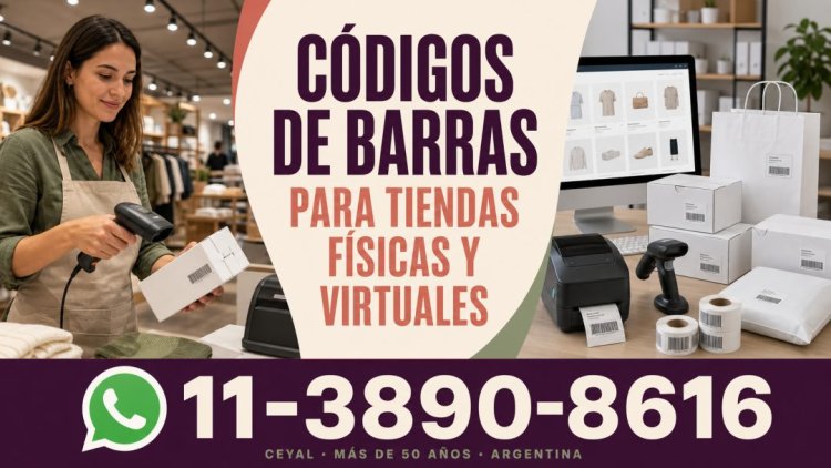 Códigos de barras para tiendas físicas y virtuales