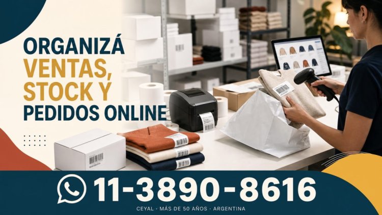 Organizá ventas, stock y pedidos online