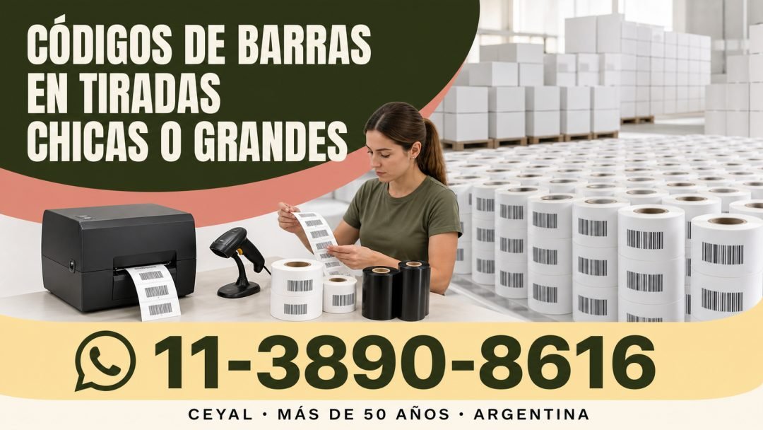 Códigos de barras en tiradas chicas o grandes