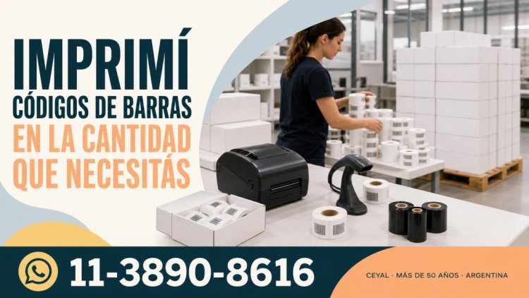 Imprimí códigos de barras en la cantidad que necesitás