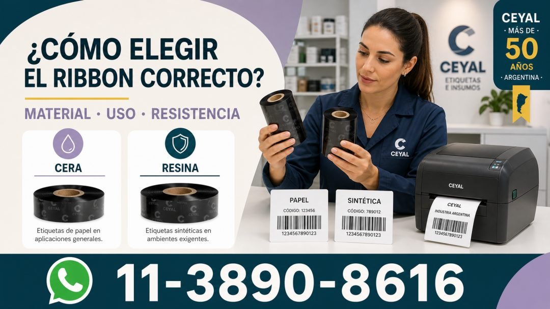 ¿Cómo elegir el ribbon correcto para tu impresora?