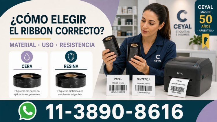 ¿Cómo elegir el ribbon correcto para tu impresora?