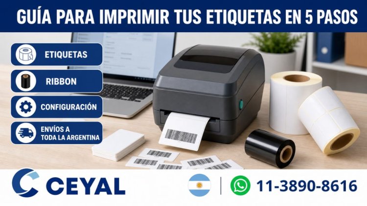 Guía para imprimir tus etiquetas adhesivas en 5 pasos