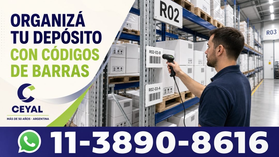 Cómo organizar un depósito con etiquetas y códigos de barras