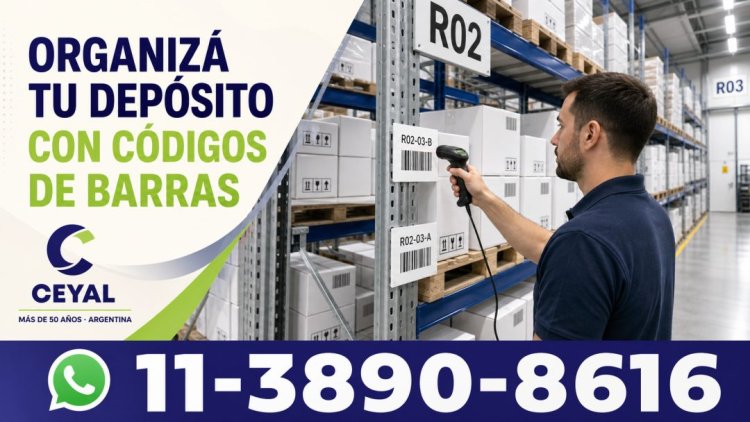 Cómo organizar un depósito con etiquetas y códigos de barras