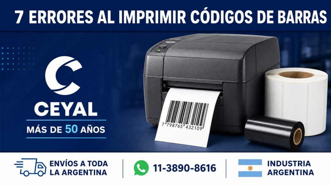 Los 7 errores más comunes al imprimir códigos de barras