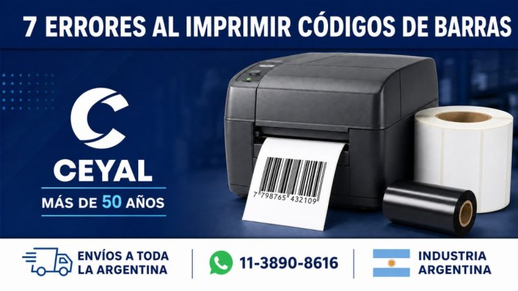 Los 7 errores más comunes al imprimir códigos de barras