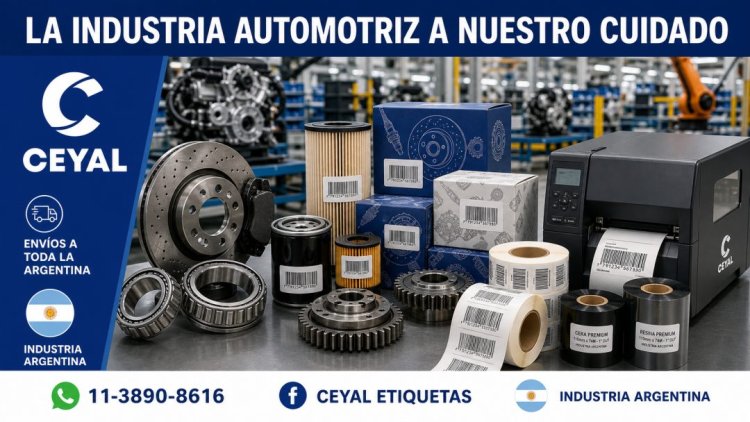 Etiquetado para fábricas de autopartes: cada pieza bajo control