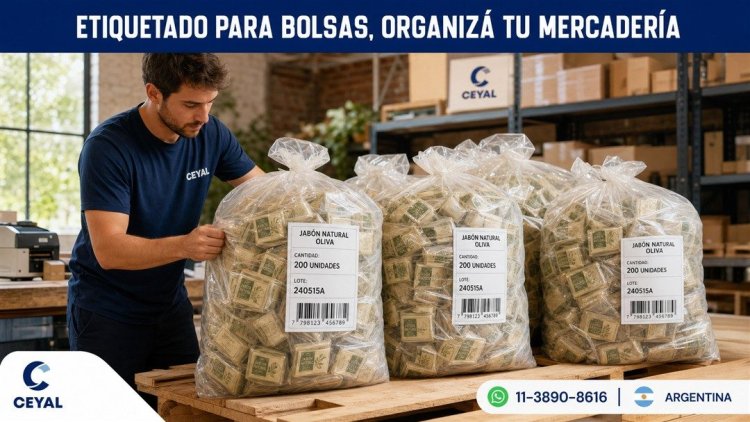 Etiquetas para bolsas que agrupan muchas unidades