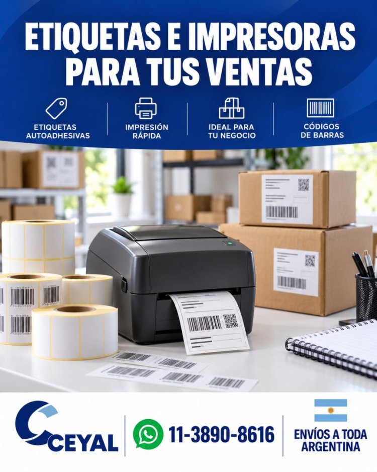 Etiquetas e impresoras para tus ventas en Mercado Libre