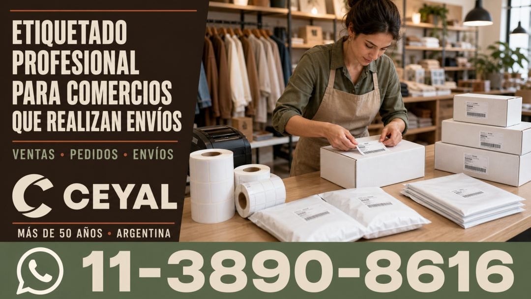 Etiquetado profesional para comercios que realizan envíos
