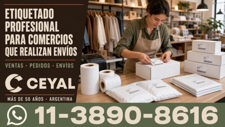 Etiquetado profesional para comercios que realizan envíos