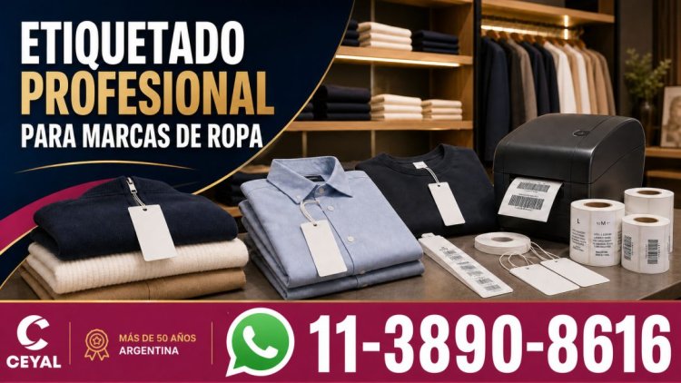 Etiquetado profesional para marcas de ropa