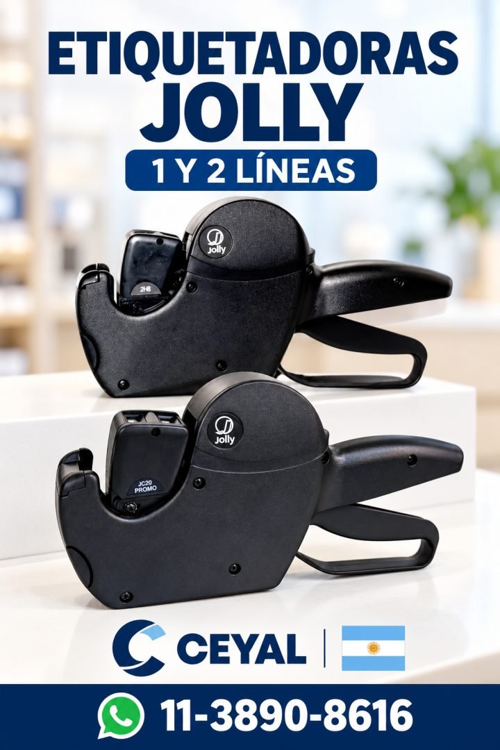 Etiquetadoras Jolly de 1 y 2 líneas