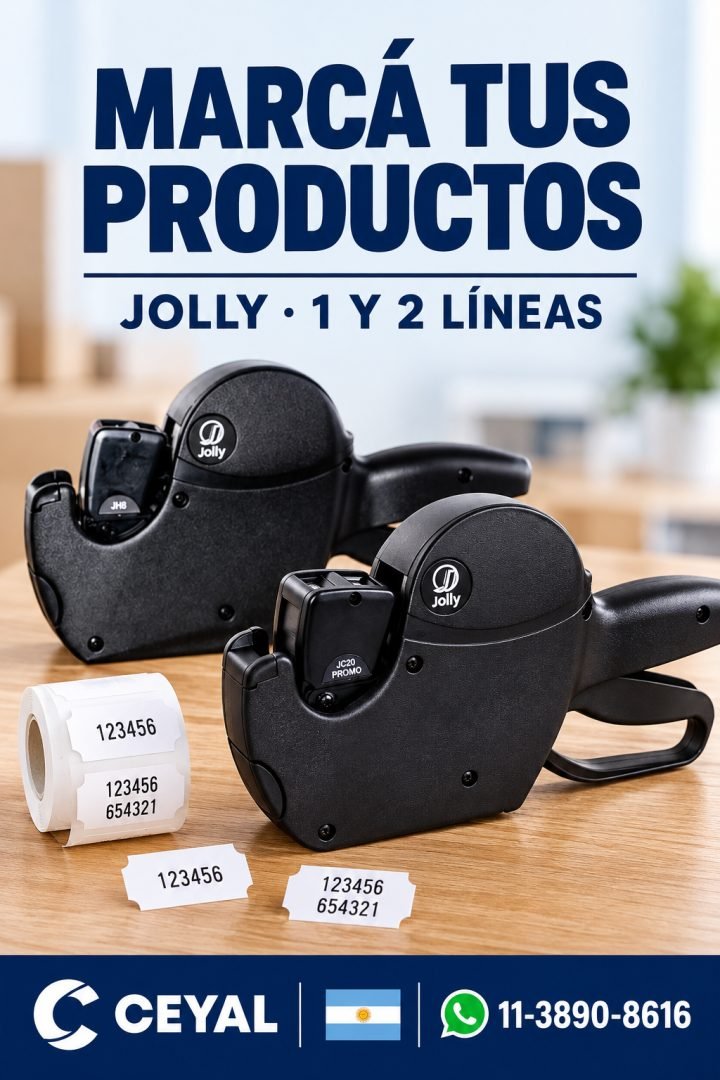 Etiquetadoras Jolly de 1 y 2 líneas