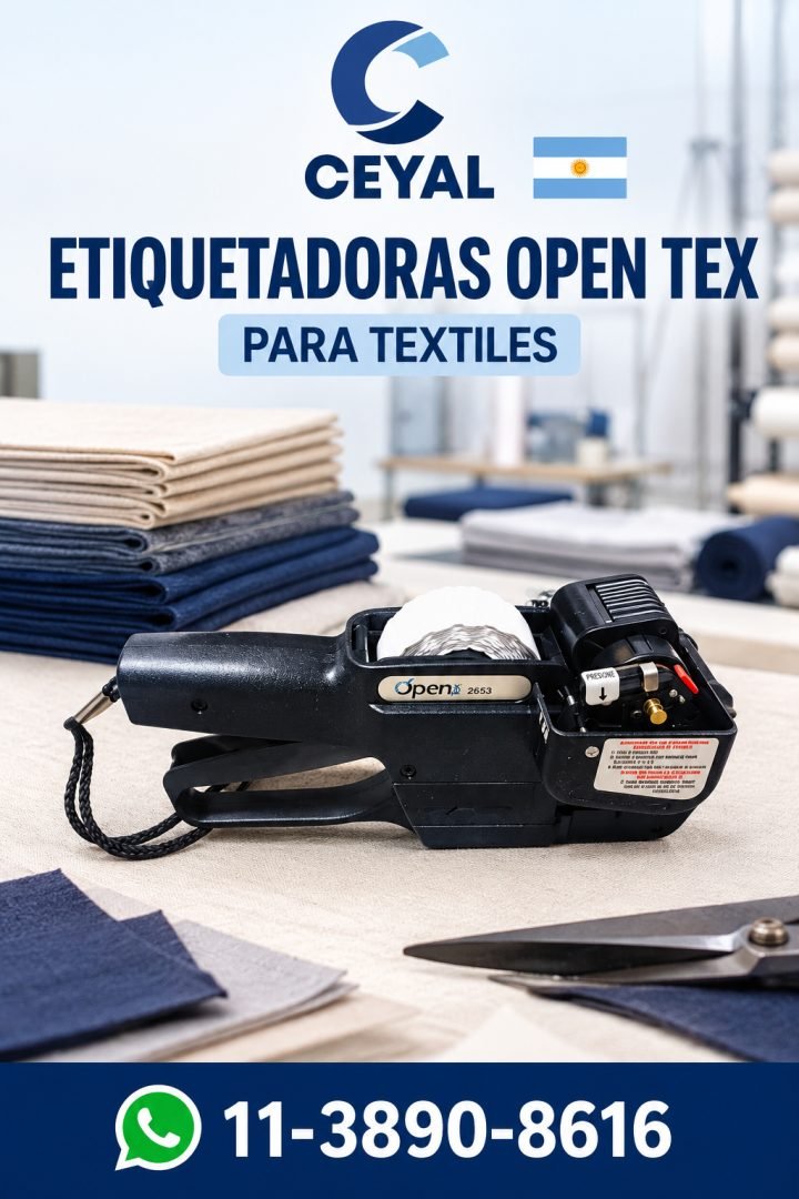 Etiquetadoras Open Tex para textiles