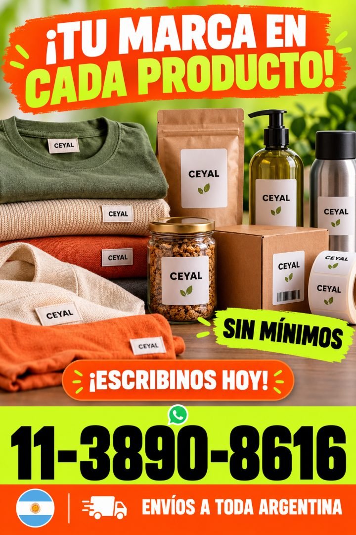 Etiquetas impresas CEYAL. WhatsApp 11-3890-8616
