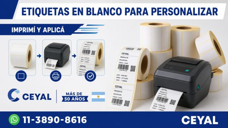 Etiquetas en blanco para personalizar