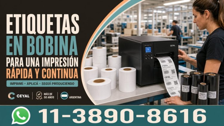 Etiquetas en bobina para una impresión rápida y continua