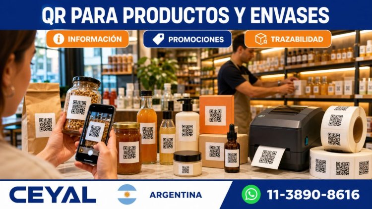Usos de códigos QR en productos dentro de un local