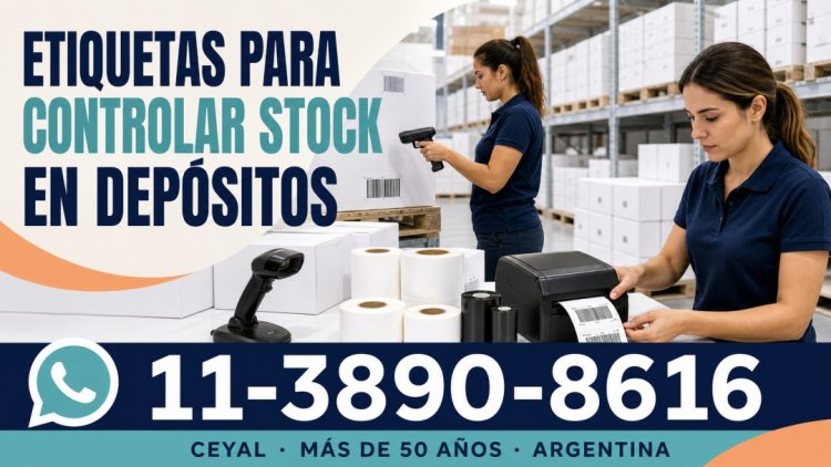 Etiquetas para controlar stock en depósitos