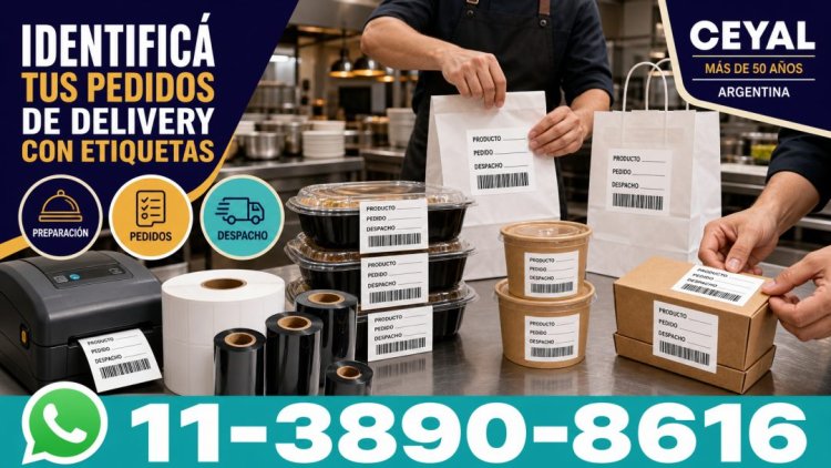 Identificá tus pedidos de delivery con etiquetas