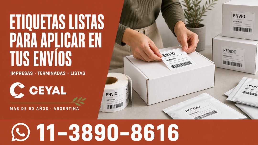Etiquetas listas para aplicar en tus envíos