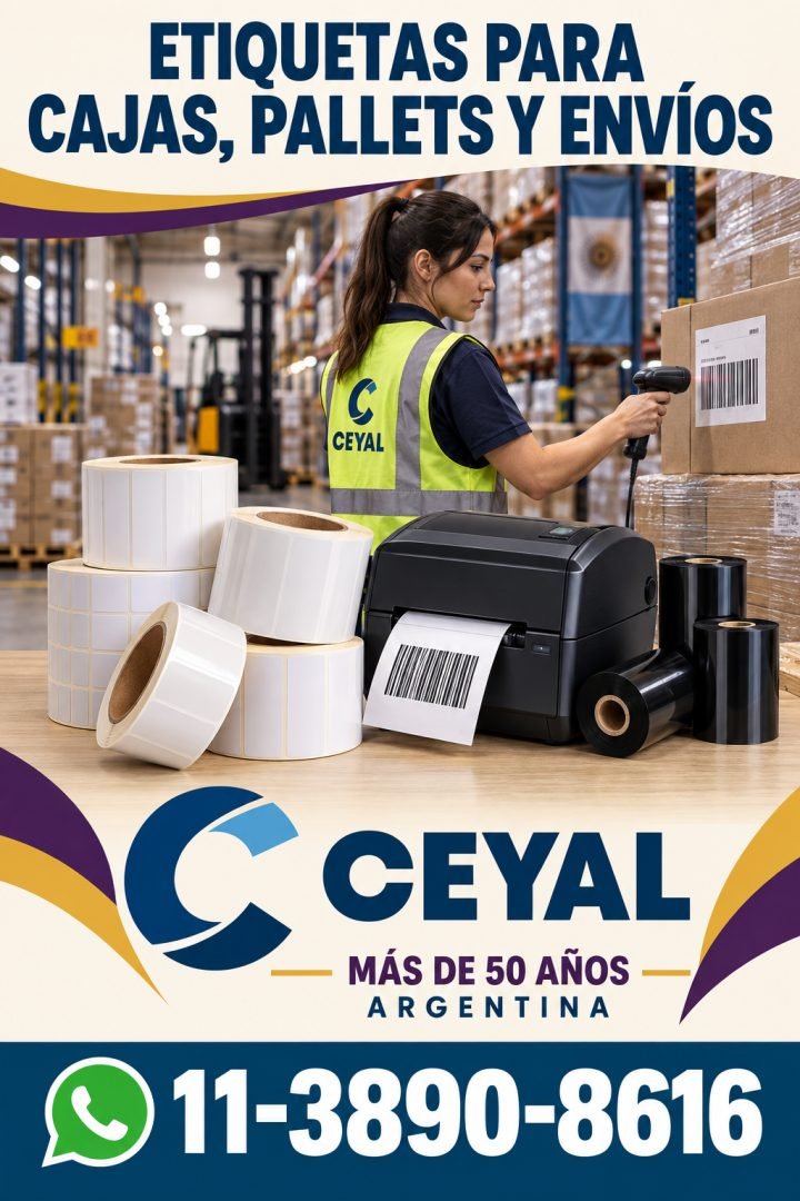 ETIQUETAS PARA CAJAS, PALLETS Y ENVÍOS