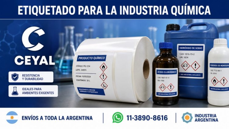 Etiquetas OPP para industria química: máxima resistencia