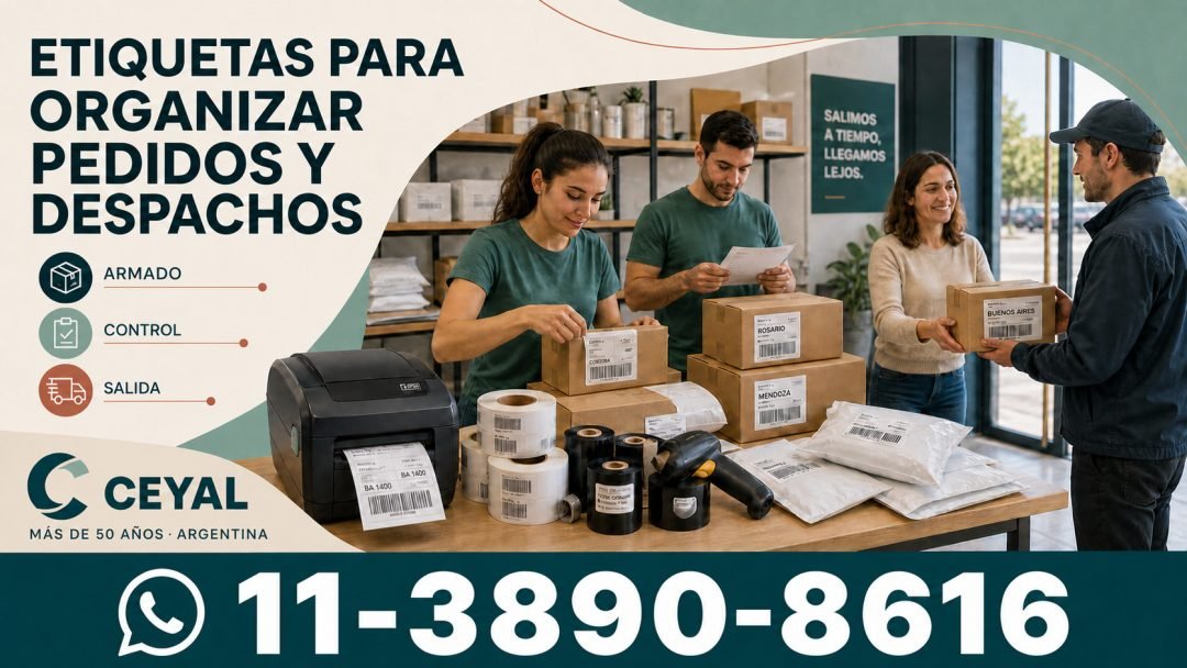 Etiquetas para organizar pedidos y despachos