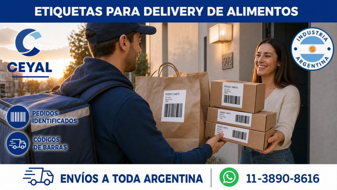 Etiquetas para delivery de alimentos: pedidos identificados y seguros
