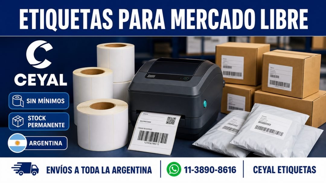 Etiquetas para Mercado Libre: cómo preparar envíos más rápidos y ordenados