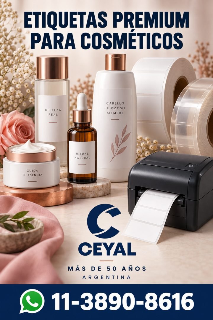 Etiquetas   Premium para Cosméticos y Cuidado Personal en Argentina: Materiales y   Acabados de Impacto