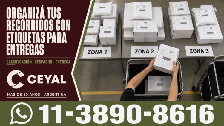 Organizá tus recorridos con etiquetas para entregas