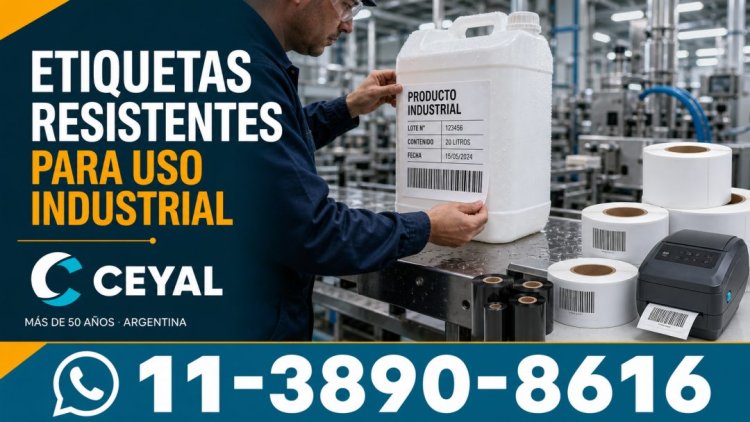 Etiquetas resistentes para uso industrial en depósitos y fábricas