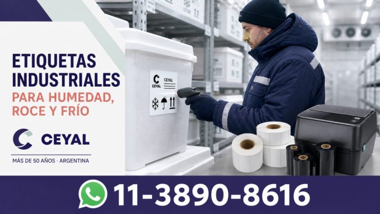 Etiquetas industriales para humedad, roce y frío