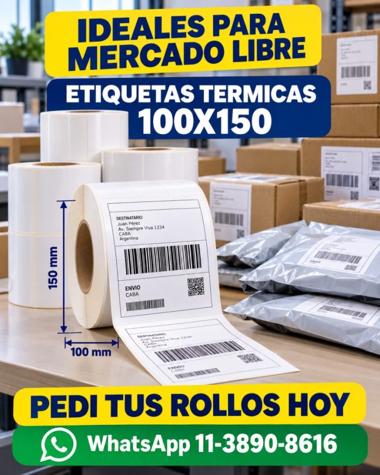 Rollos 100x150 para envios de e-commerce