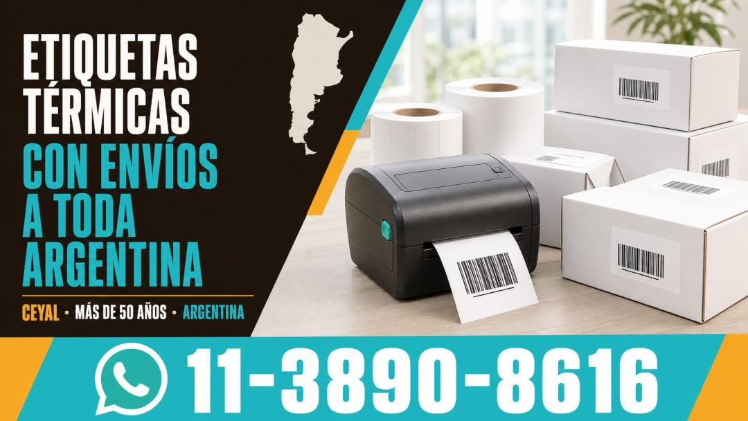Etiquetas térmicas con envíos a toda Argentina