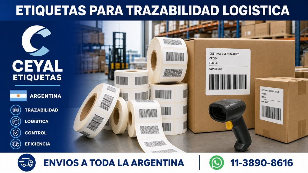 Etiquetas para trazabilidad logística: cómo elegir material y ribbon