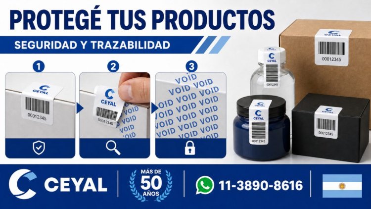Protegé tus productos con etiquetas VOID
